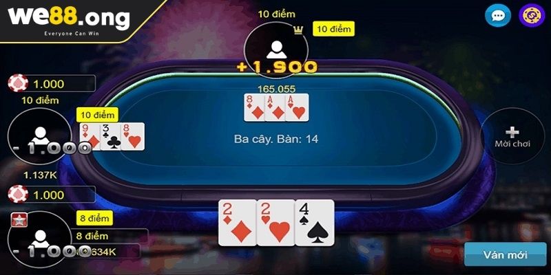 Cách Chơi Bài Cào Online WE88 Dễ Hiểu Từ A-Z Cho Người Mới 1 Cấu trúc ván game theo cách chơi Bài Cào online WE88