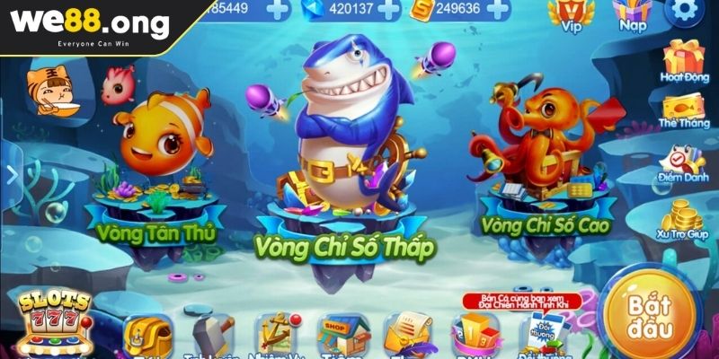 Game Bắn Cá H5 WE88 Trải Nghiệm Săn Thưởng Trên Mọi Thiết Bị 2 Làm chủ đại dương với kho vũ khí đa dạng